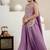 lavender embroidery silk blend   full stitched sharara plazo