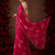 Magenta floral chiffon ethnic saree