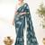 Rama floral chiffon ethnic saree