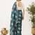 Rama floral chiffon ethnic saree