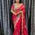 Women's misthi net partywear saree with unstitched blouse