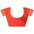 Women's red soft silk banarasi saree with unstitched blouse