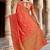 Women's peach soft silk banarasi saree with unstitched blouse