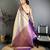 Women's navy blue soft silk leheriya saree with unstitched blouse