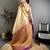Women's purple soft silk leheriya saree with unstitched blouse