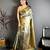 Women's sea green soft silk leheriya saree with unstitched blouse