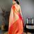 Women's red soft silk leheriya saree with unstitched blouse