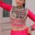 Rani Pink Roman Chaniya Choli - Free Size 