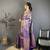 Women's purple soft silk leheriya saree with unstitched blouse