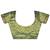 Women's green soft silk leheriya saree with unstitched blouse