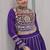 Purple Roman Chaniya Choli - Free Size 