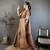 Women's wine soft silk leheriya saree with unstitched blouse