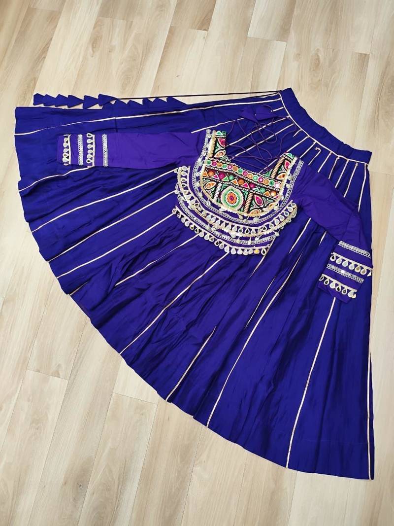Purple Roman Chaniya Choli - Free Size 