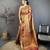 Women's maroon soft silk leheriya saree with unstitched blouse