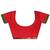 Women's red soft silk banarasi saree with unstitched blouse