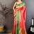 Women's red & pink soft silk banarasi saree with unstitched blouse