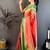 Women's red & pink soft silk banarasi saree with unstitched blouse