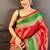 Women's red & pink soft silk banarasi saree with unstitched blouse