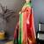 Women's red & purple soft silk banarasi saree with unstitched blouse