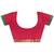 Women's red & purple soft silk banarasi saree with unstitched blouse