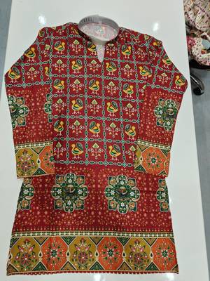 V neck printed kurta for men |navratri kurta 2