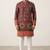 V neck printed kurta for men |navratri kurta