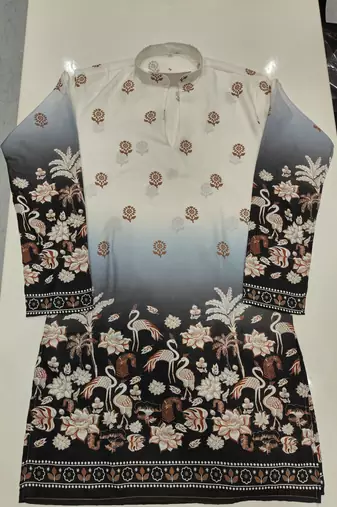 V neck printed kurta for men |navratri kurta