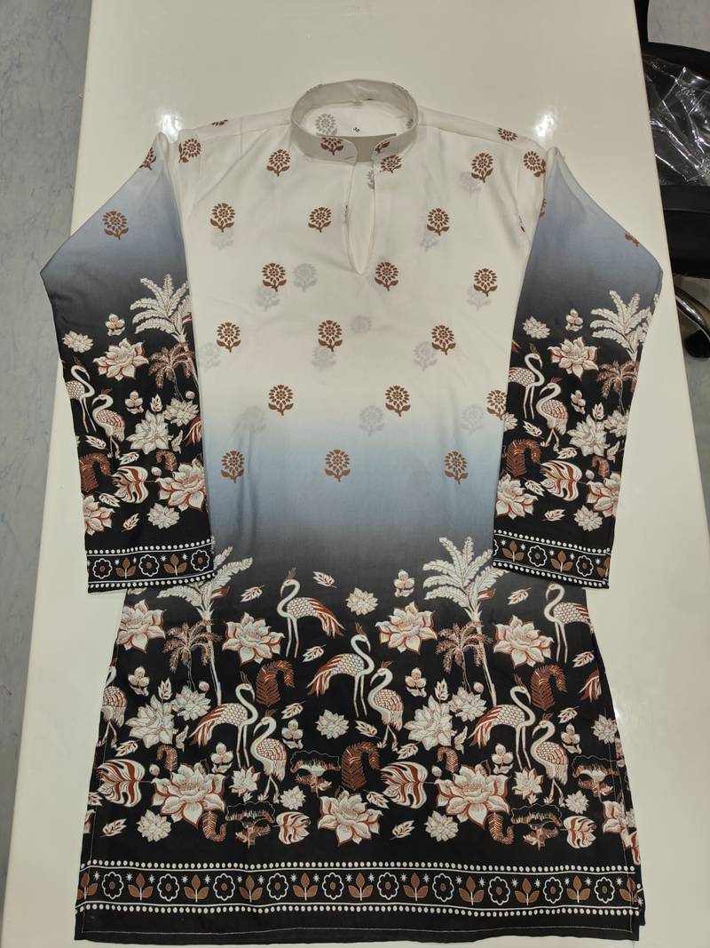 V neck printed kurta for men |navratri kurta