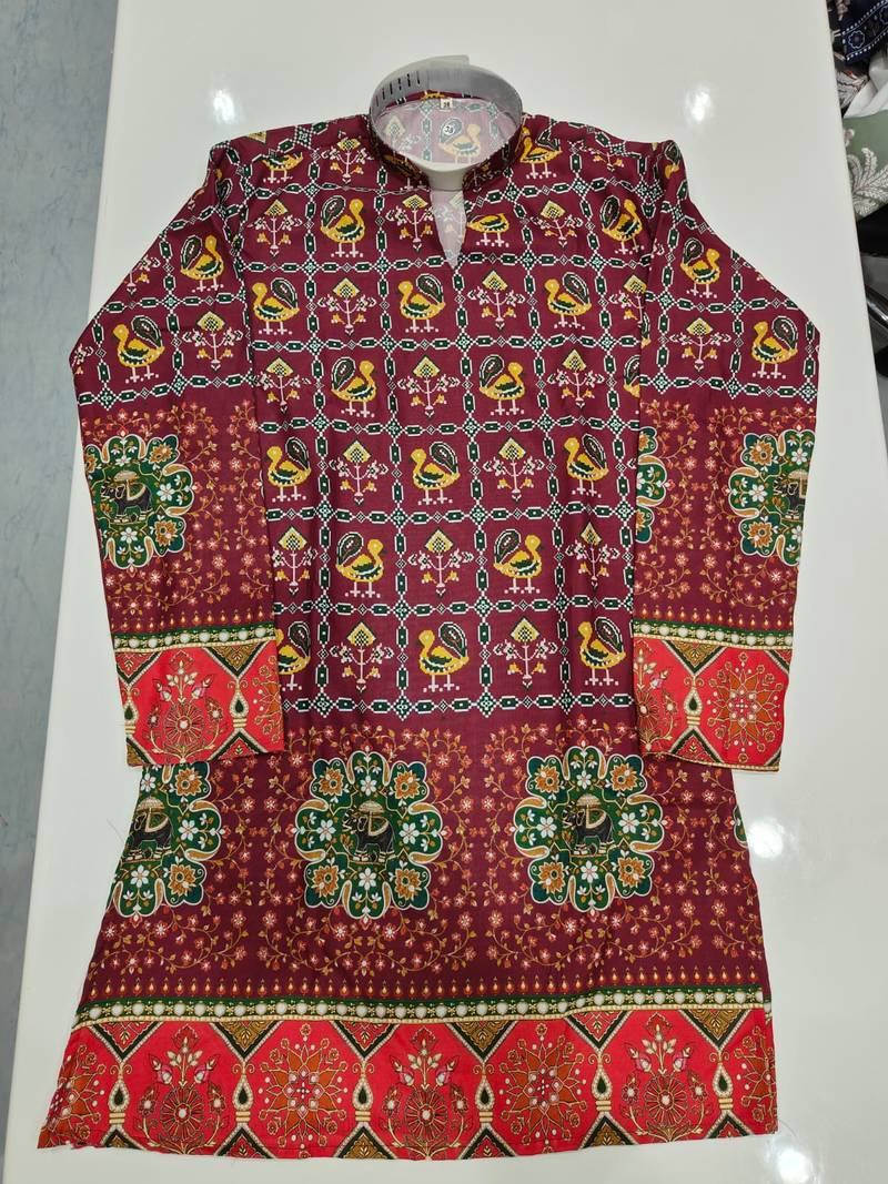 V neck printed kurta for men |navratri kurta