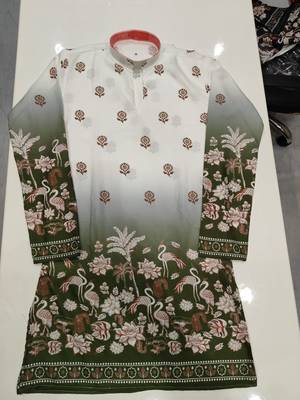 V neck printed kurta for men |navratri kurta 2
