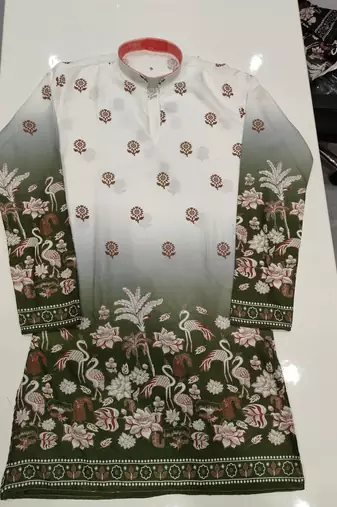 V neck printed kurta for men |navratri kurta