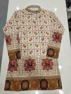 V neck printed kurta for men |navratri kurta 2