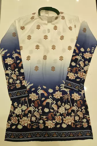 V neck printed kurta for men |navratri kurta