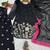 black color embroidery and sequin work faux georgette kurti dhoti set