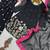 black color embroidery and sequin work faux georgette kurti dhoti set