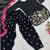 black color embroidery and sequin work faux georgette kurti dhoti set