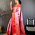 Women's pink & red soft silk banarasi saree with unstitched blouse