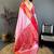Women's pink & red soft silk banarasi saree with unstitched blouse