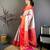 Women's off white & red soft silk banarasi saree with unstitched blouse