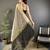 Women's grey cotton silk banarasi saree with unstitched blouse