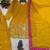 amber color embroidery and sequin work faux georgette kurti dhoti set