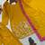 amber color embroidery and sequin work faux georgette kurti dhoti set