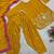 amber color embroidery and sequin work faux georgette kurti dhoti set