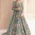 Sky net semi stitched anarkali suit with embroidery & stone work