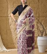 Geometric print cotton silk regular saree