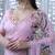 Women's lavender silk partywear saree with unstitched blouse