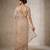 Women's rust net partywear saree with unstitched blouse