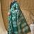 Green abstract print cotton silk regular saree