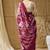 Red abstract print cotton silk regular saree