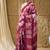 Red abstract print cotton silk regular saree